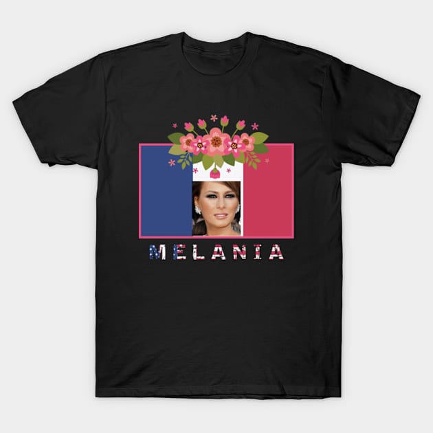 Melania Trump. T-Shirt by NOSTALGIA1'